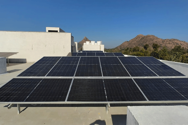 100 KW Solar Panel Plant Ambaji