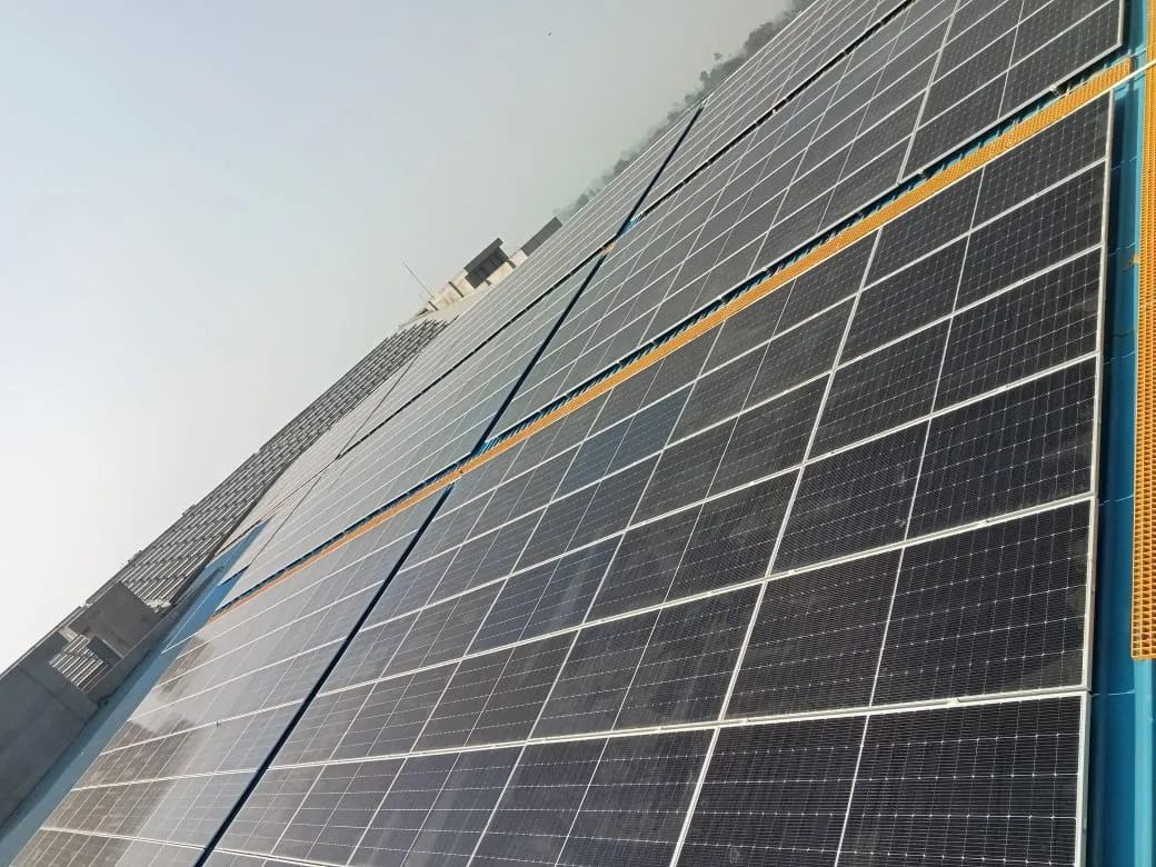 600 KW ganghinagar solar plant