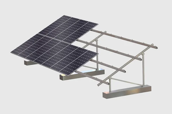 flat roof mounting structure